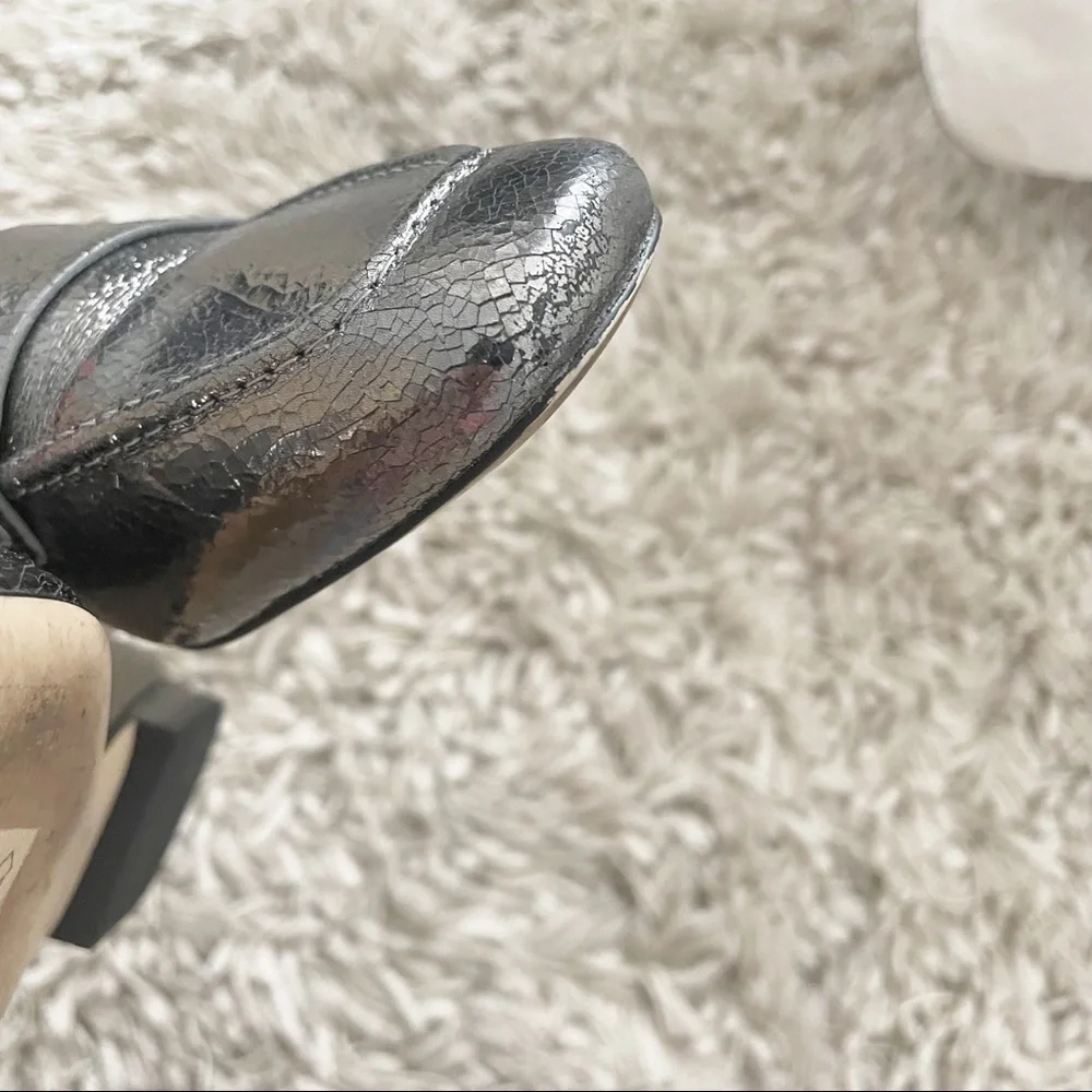 Michael Kors Emery Metallic Leather Loafers Women’s Size 6